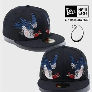 New Era x Masumi Ishikawa Swallows Hat One Size Fits Most in Faded Black